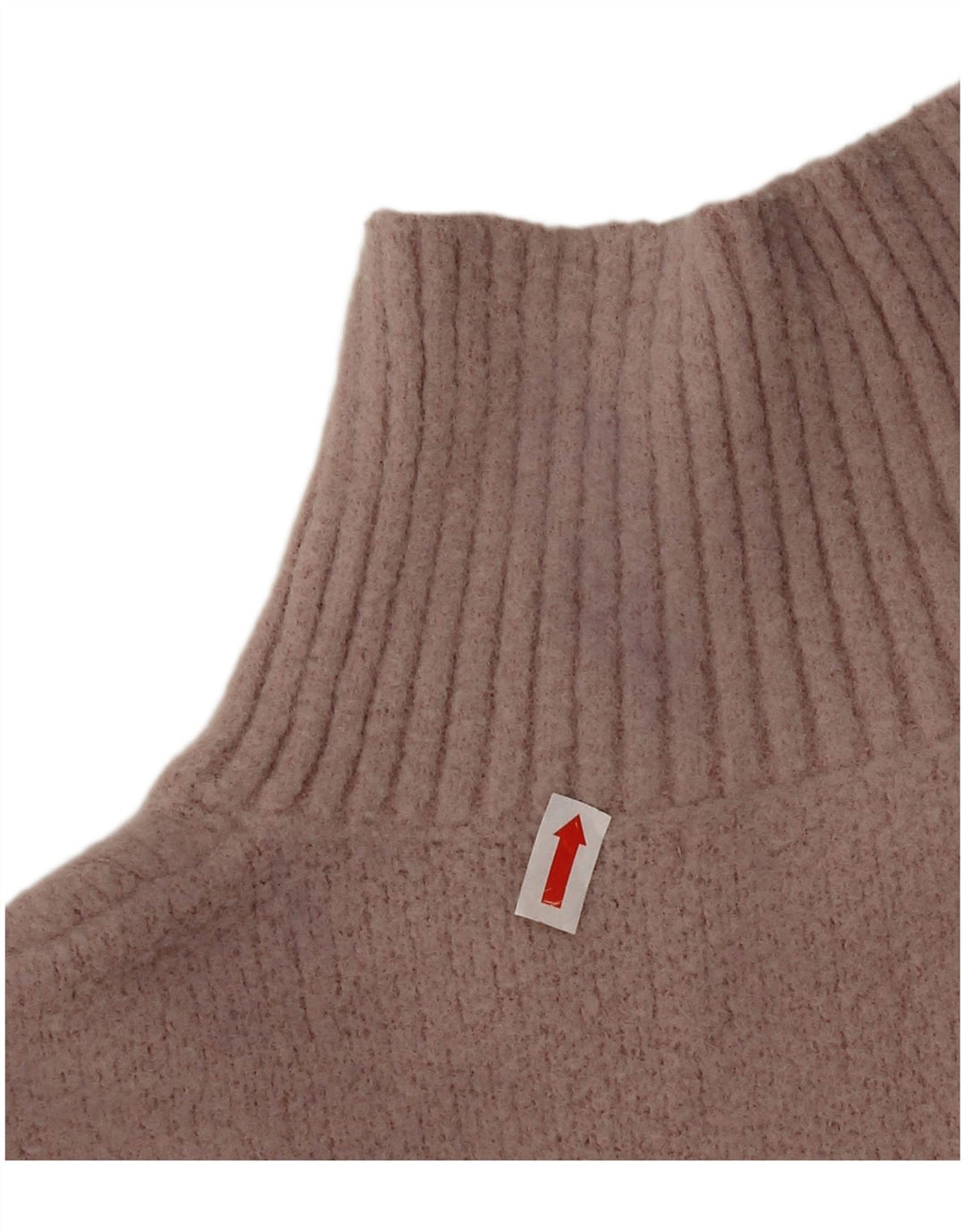 Pulover cu gât țestoasă pentru femei Zara UK 10, mic, roz, nailon