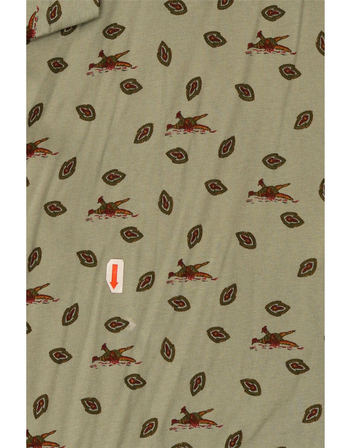 Tricou polo Cacharel pentru bărbați cu model abstract, bumbac kaki mare