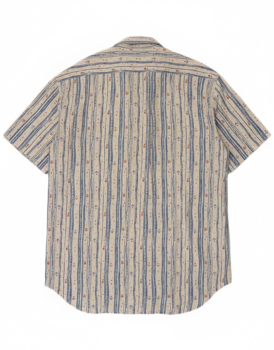 Cămașă cu mânecă scurtă Calvin Klein pentru bărbați, bumbac cu dungi albe medii