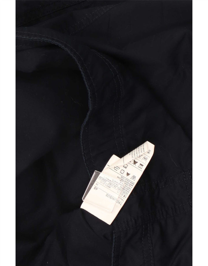 Jachetă Bomber Benetton pentru bărbați IT 48 Medium Bleumarin Bumbac