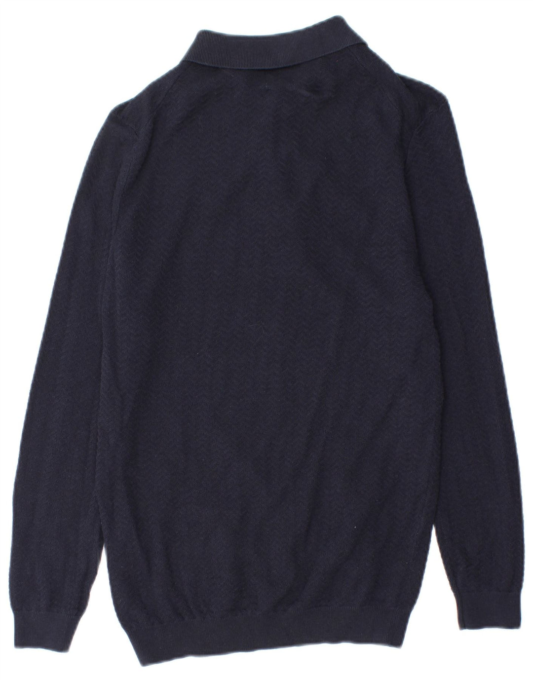 Pulover pentru bărbați Zara, cu gât polo, bleumarin mediu