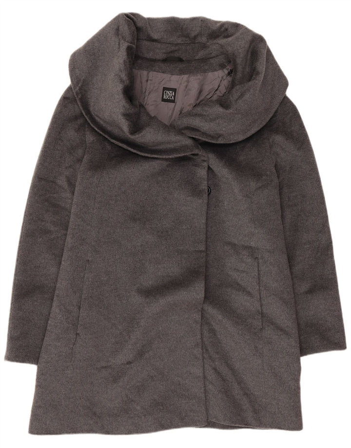Pardesiu Cinzia Rocca pentru femei UK 16 Lână mare, gri