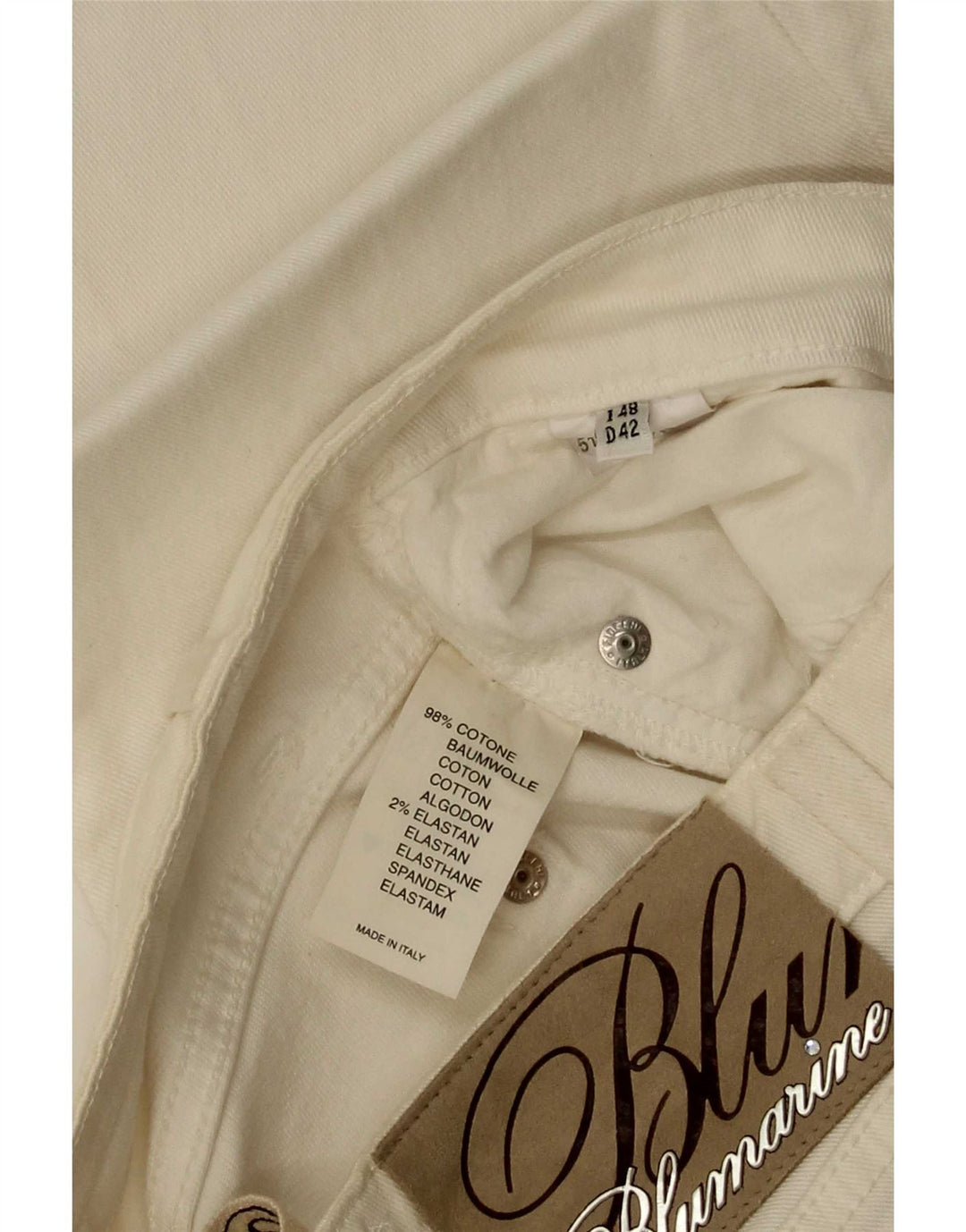 Blumarine Blumarine Slim Bootcut Blumarine W30 L35 Bumbac Alb