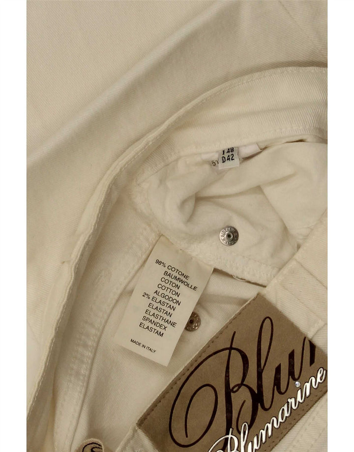 Blumarine Blumarine Slim Bootcut Blumarine W30 L35 Bumbac Alb