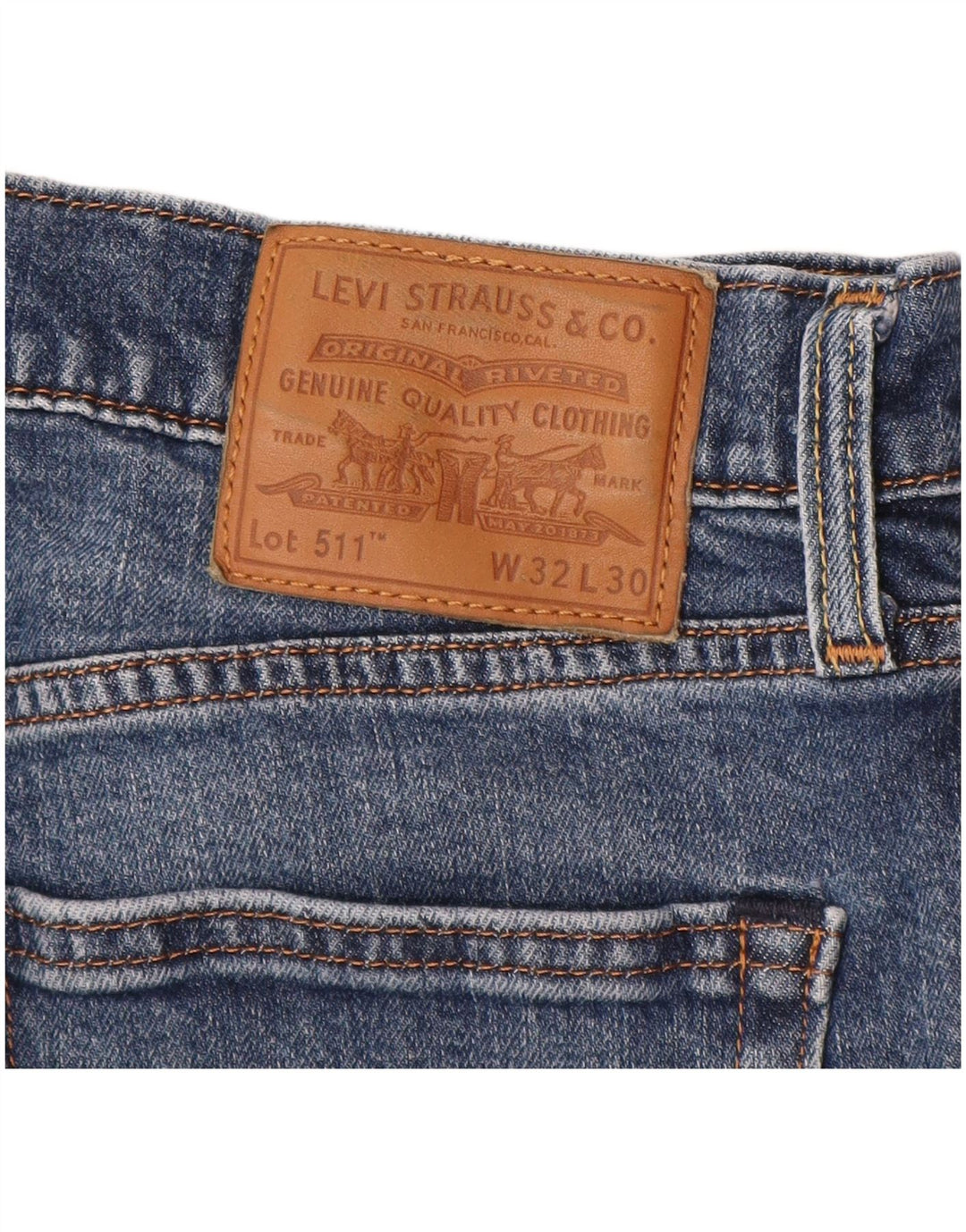 Blugi slim pentru bărbați LEVI'S W32 L30 albastru