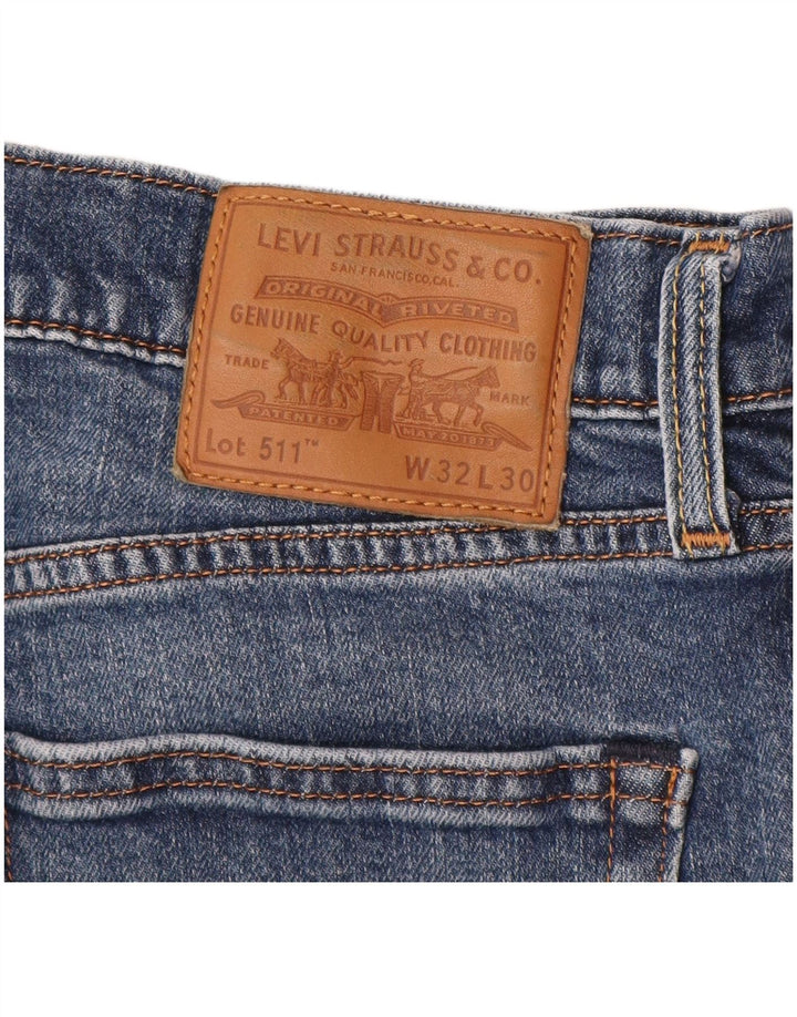 Blugi slim pentru bărbați LEVI'S W32 L30 albastru