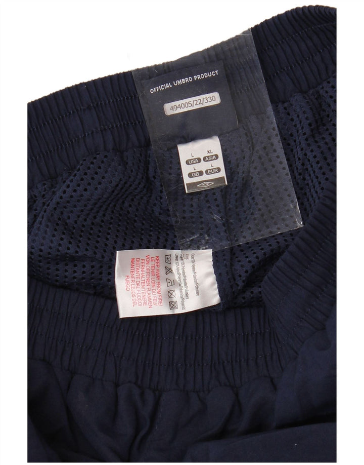 UMBRO Pantaloni de trening grafic pentru bărbați Pantaloni de jogging mari Poliester bleumarin