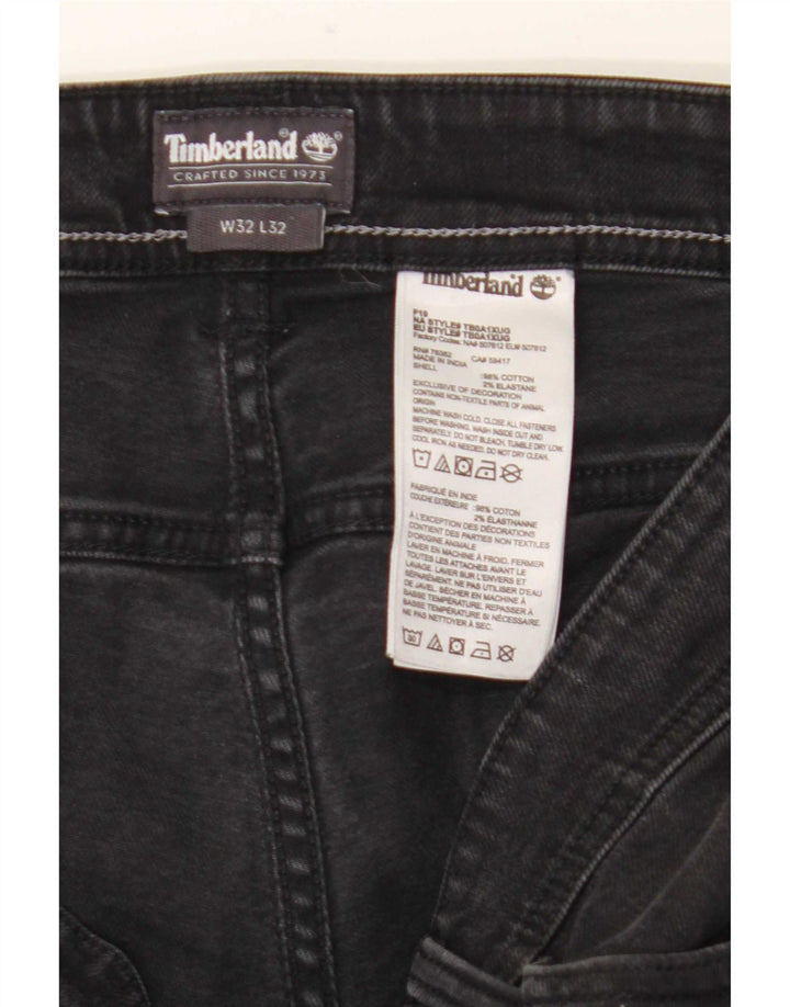 Blugi slim pentru bărbați Timberland W32 L32 bumbac negru