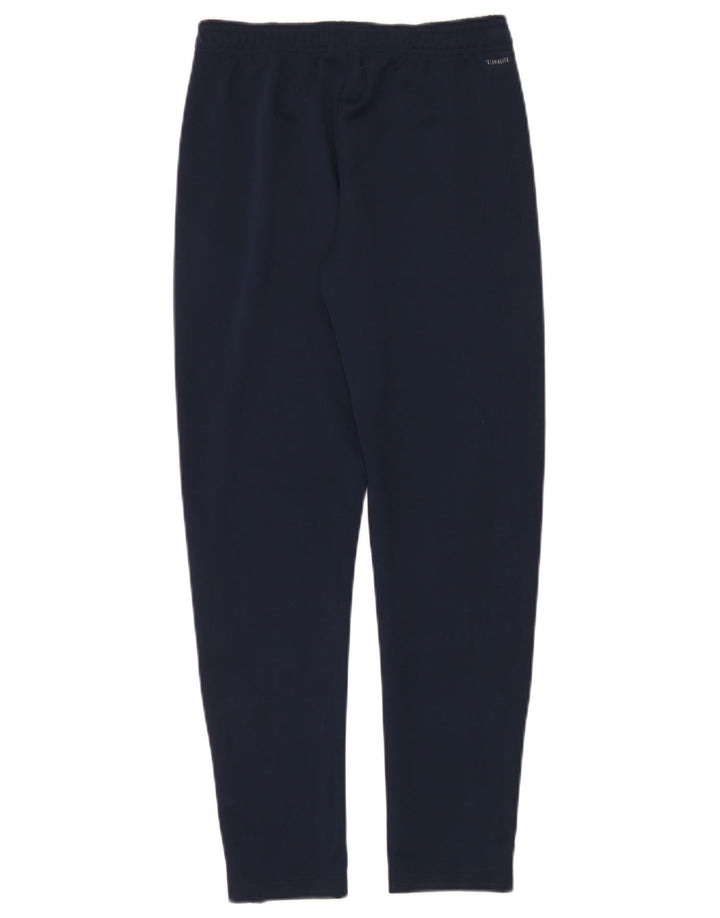 Pantaloni de trening Adidas Climalite pentru baieti 11-12 ani poliester bleumarin