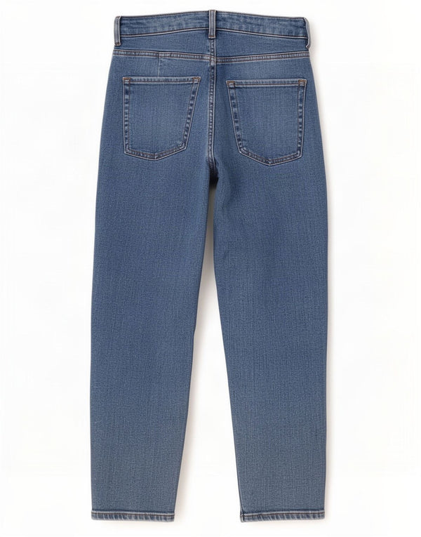 Marks & Spencer Blugi pentru femeie Mom Cropped UK 14 Large W32 L24 Blue Bumbac