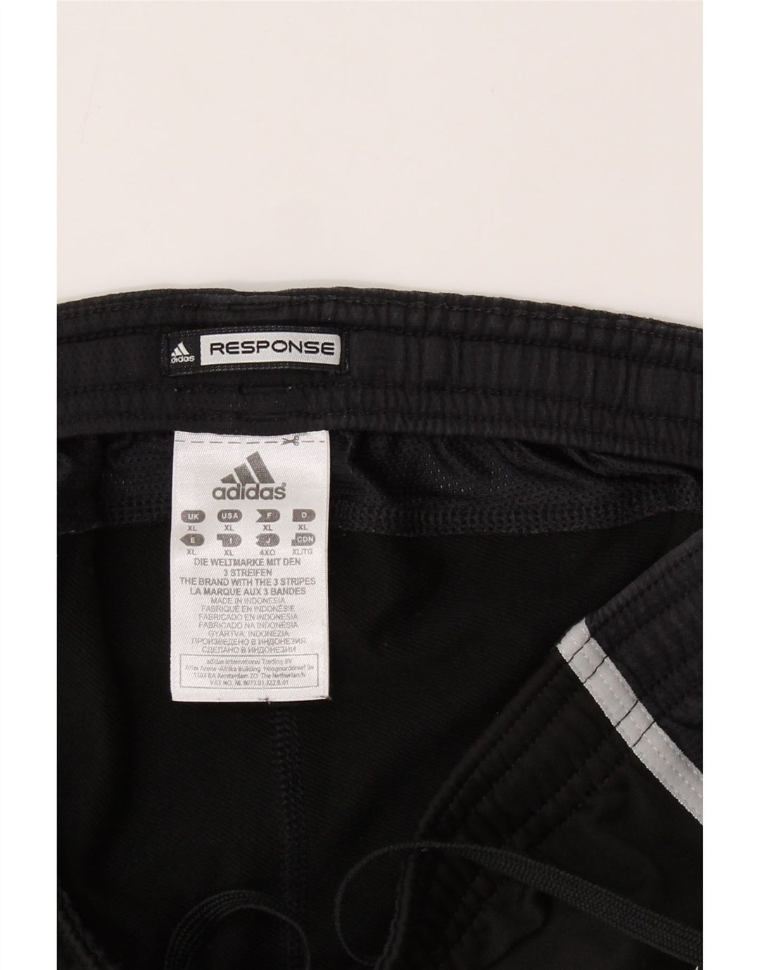 ADIDAS Mens Response Sport Shorts XL  Black Polyamide Vintage Adidas and Second-Hand Adidas from Messina Hembry 