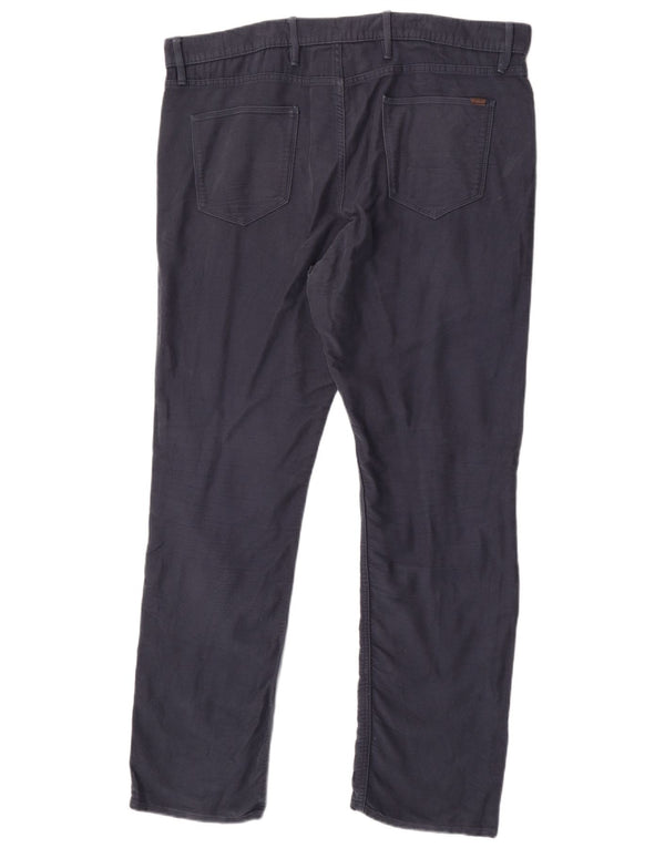 Pantaloni casual pentru bărbați Marks & Spencer, cu croiala normală, L40 L33, bumbac bleumarin