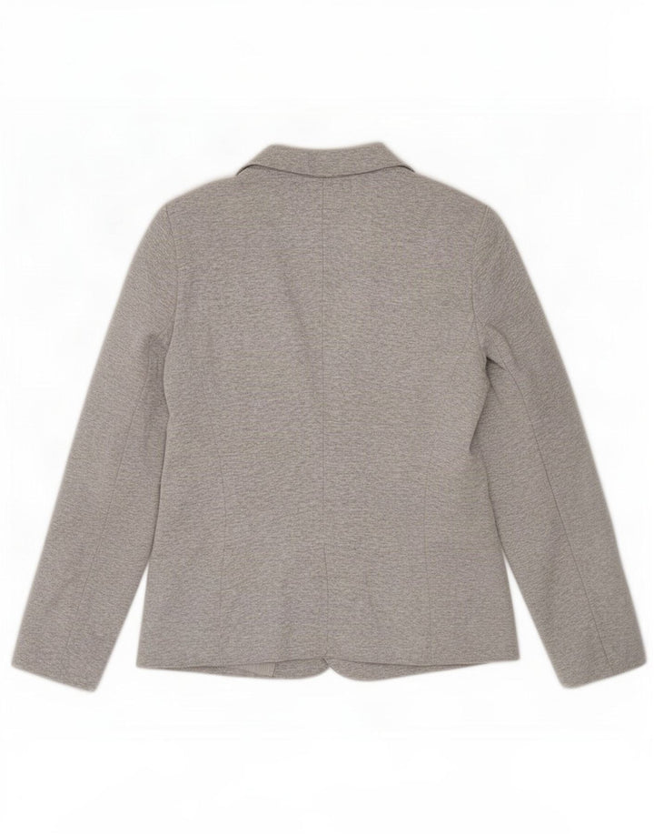 Jachetă Blazer pentru femei Zara cu 1 nasture UK 14 mare, gri, viscoză