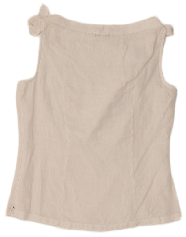 Bluză fără mâneci pentru femei NARACAMICIE UK 8 Small White