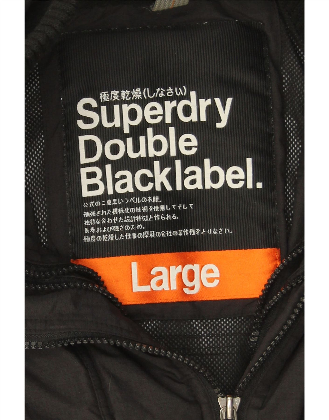 Bomber Superdry pentru femei UK 16, mare, negru, nailon