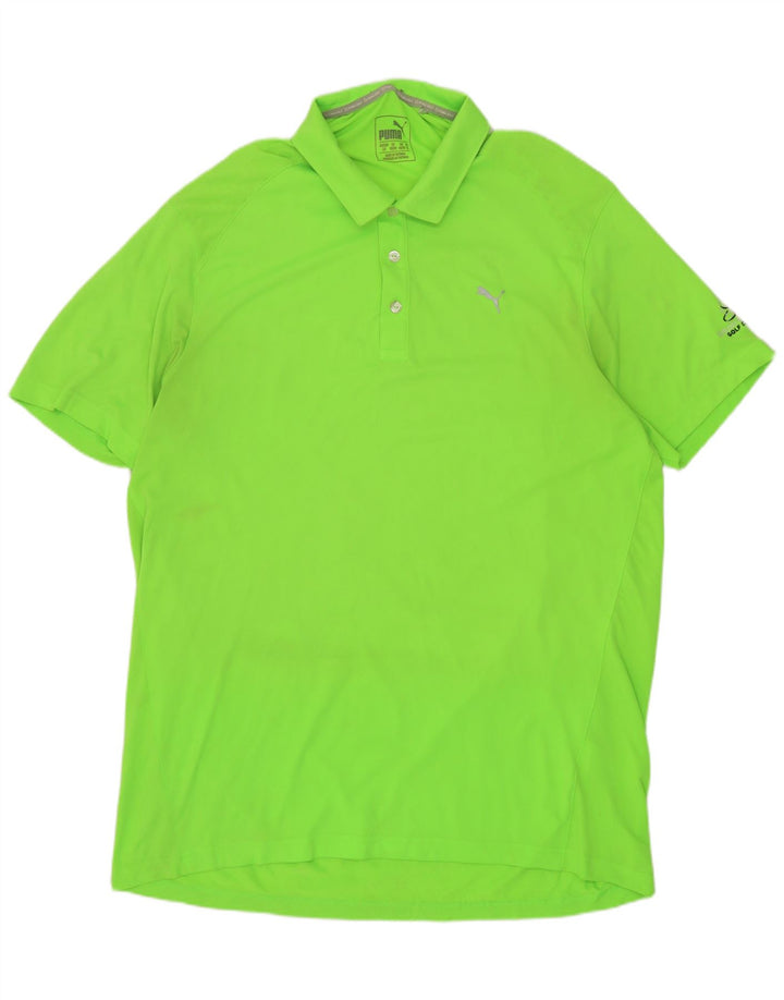 Tricou polo PUMA pentru bărbați, XL, poliester verde