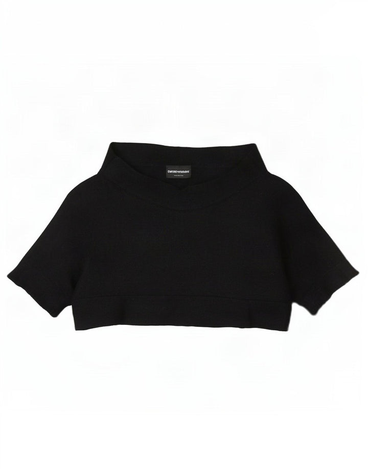 Crop Top pentru femei Emporio Armani EU 38 Medium Negru