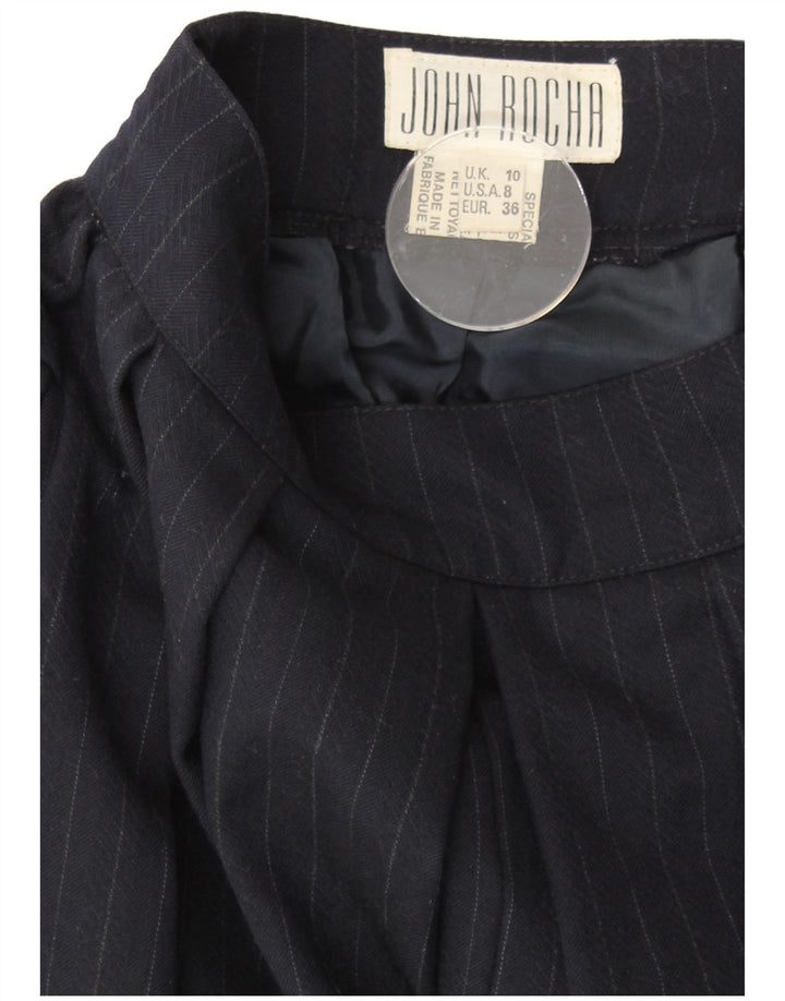 JOHN ROCHA Pantaloni casual Flare pentru femei UK 10 Small W25 Bleumarin