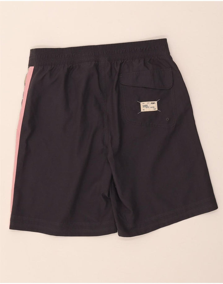 Pantaloni scurți sport grafic Puma pentru bărbați, gri mediu