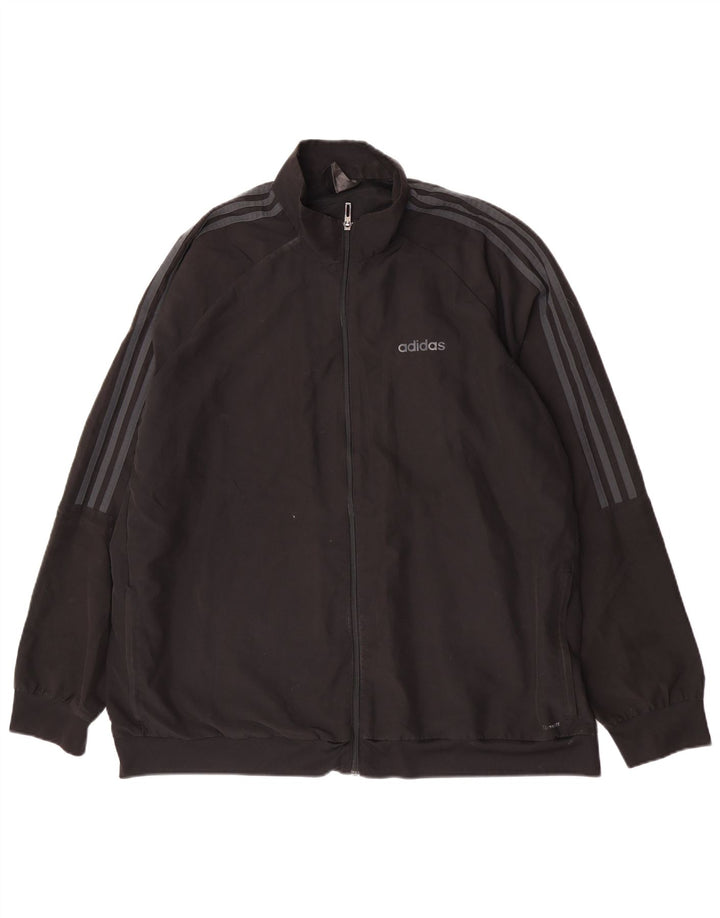 Jachetă de trening pentru bărbați Adidas 2XL, poliester, negru