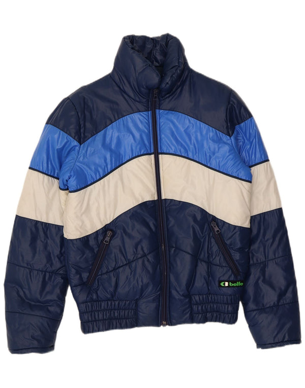 Jachetă căptușită pentru bărbați Belfe IT 46 Small Bluemarin Colorblock Poliamidă