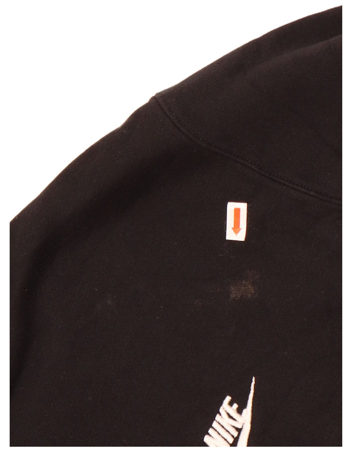 Pulover Nike pentru bărbați, bumbac mare, negru