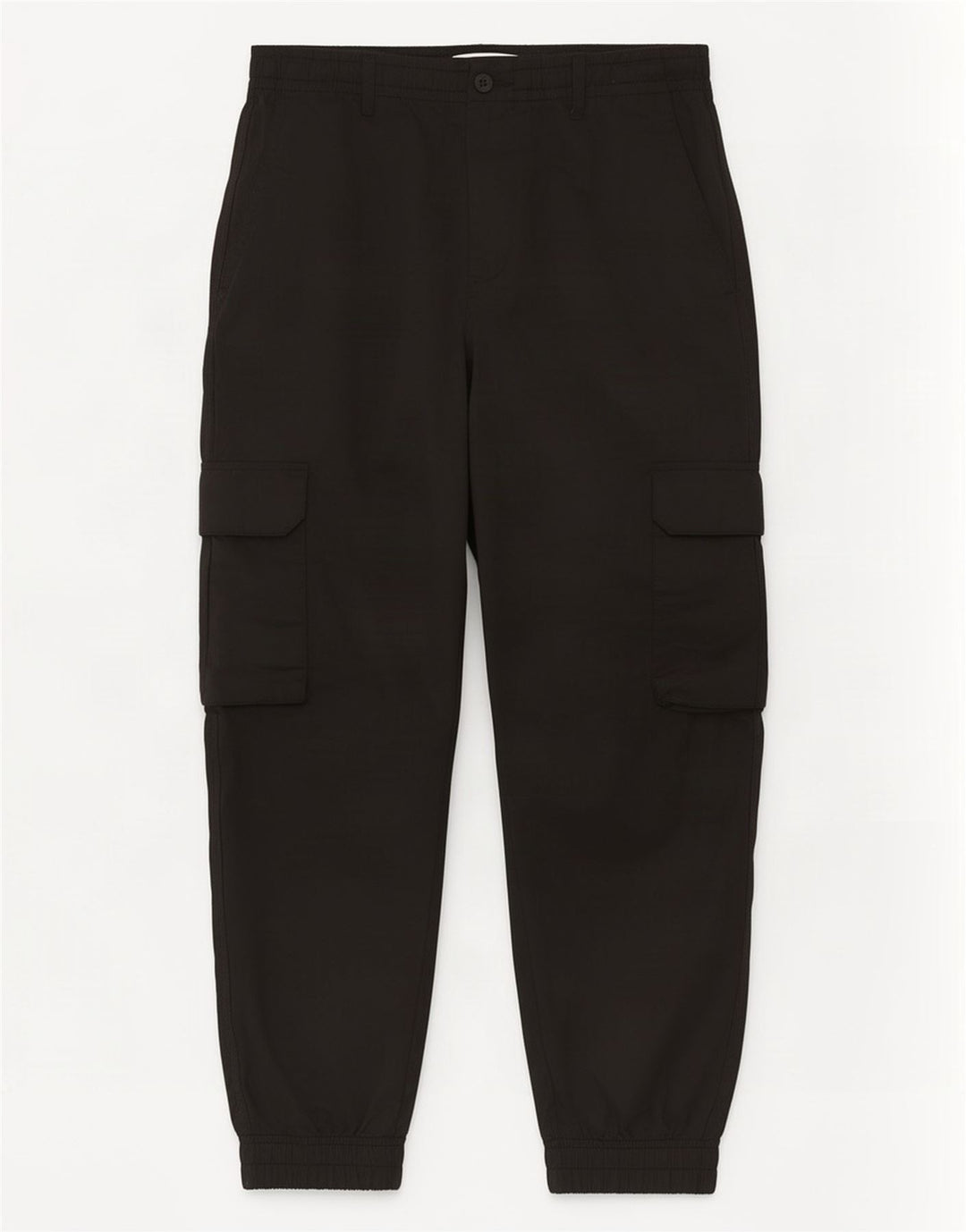 Pantaloni de jogging pentru bărbați Zara Pantaloni cargo medii L31 L25 Poliester negru