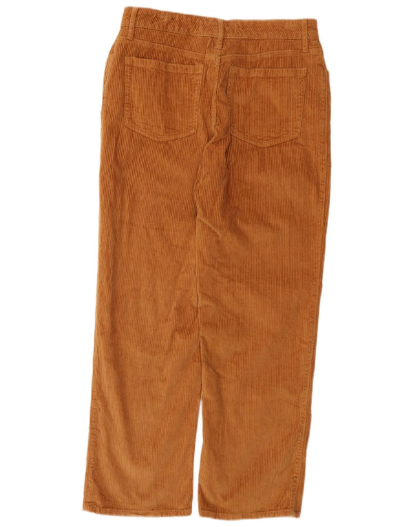 Pantaloni Hollister pentru femei Dad, cu talie înaltă, din velur, US 11 Large W30 L29 Maro