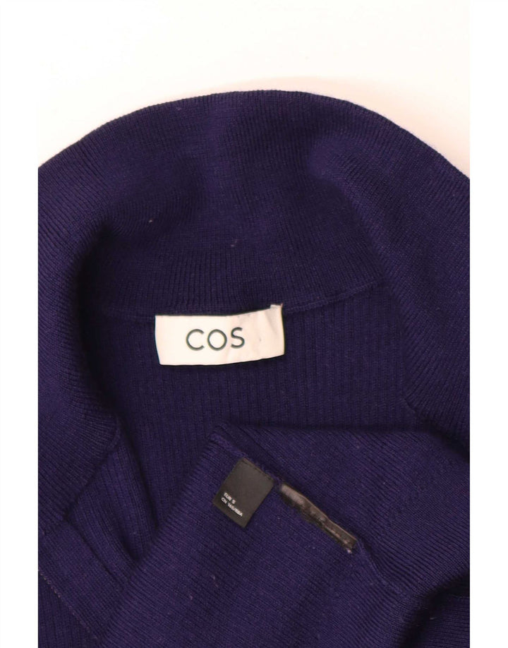 Pulover cardigan pentru bărbați Cos, albastru bleumarin, color block