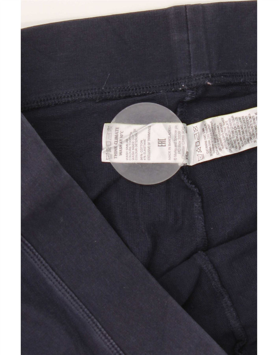 Leggings pentru femei Marks & Spencer UK 16 mari, albastru, bumbac