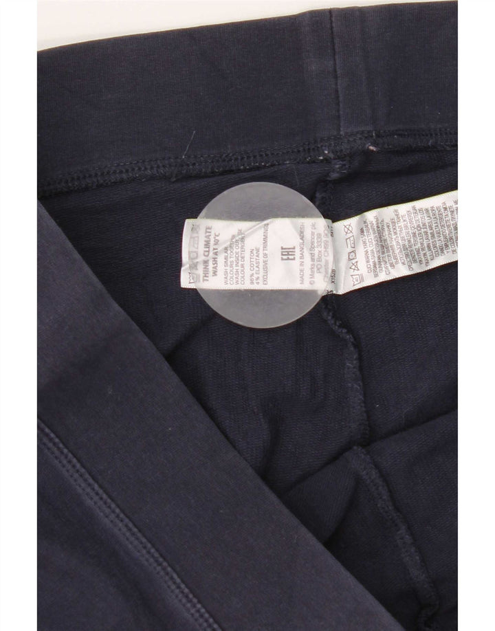 Leggings pentru femei Marks & Spencer UK 16 mari, albastru, bumbac