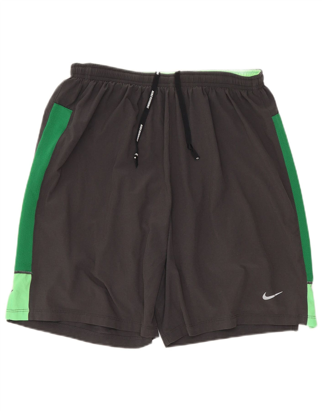 Pantaloni scurți sport obișnuiți pentru bărbați Nike, gri mici, poliester, blocuri de culoare
