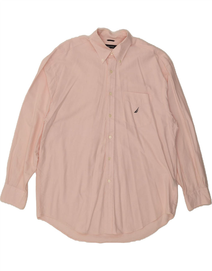NAUTICA Mens Shirt XL Pink Cotton Vintage Nautica and Second-Hand Nautica from Messina Hembry 