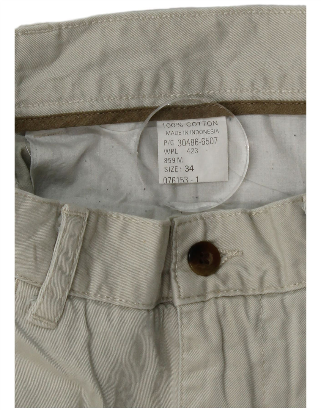 Pantaloni scurți chino kaki DOCKERS pentru bărbați W34, bumbac albastru mare