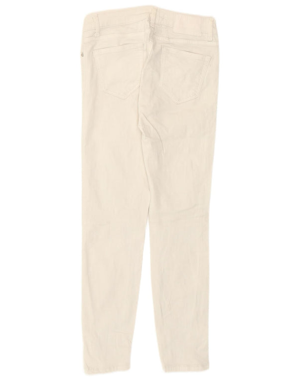 Blugi skinny distressed pentru femei Zara EU 34 2XS L24 L25 Alb