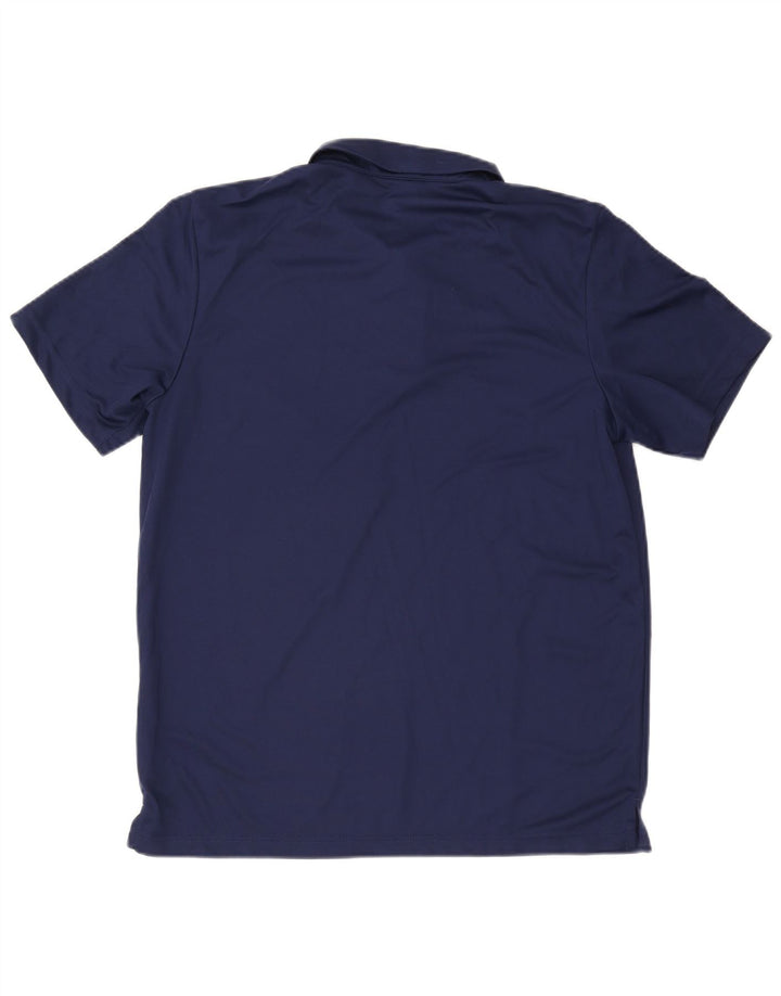 Tricou polo Adidas Climalite pentru bărbați, mare, albastru, poliester