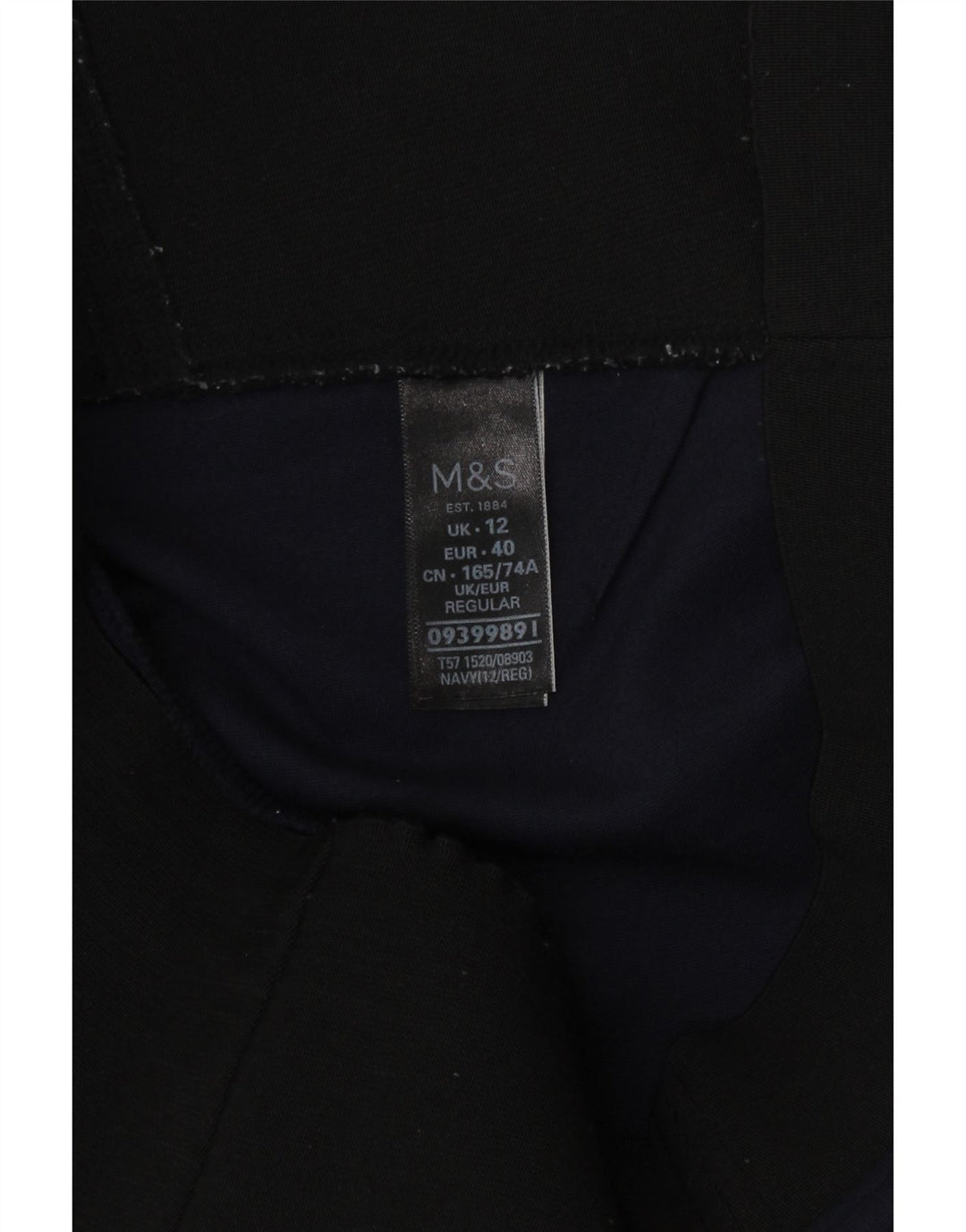 Leggings pentru femei Marks & Spencer, cu ajustare obișnuită, Marea Britanie 12, mediu, bleumarin, viscoză