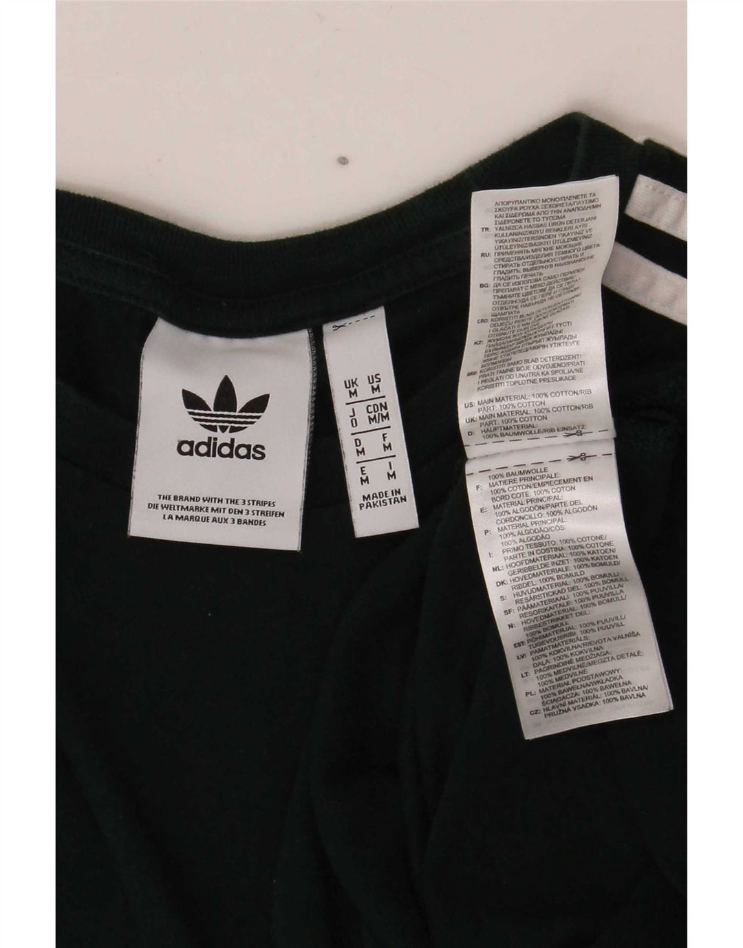 Top pentru bărbați Adidas cu mânecă lungă din bumbac verde mediu