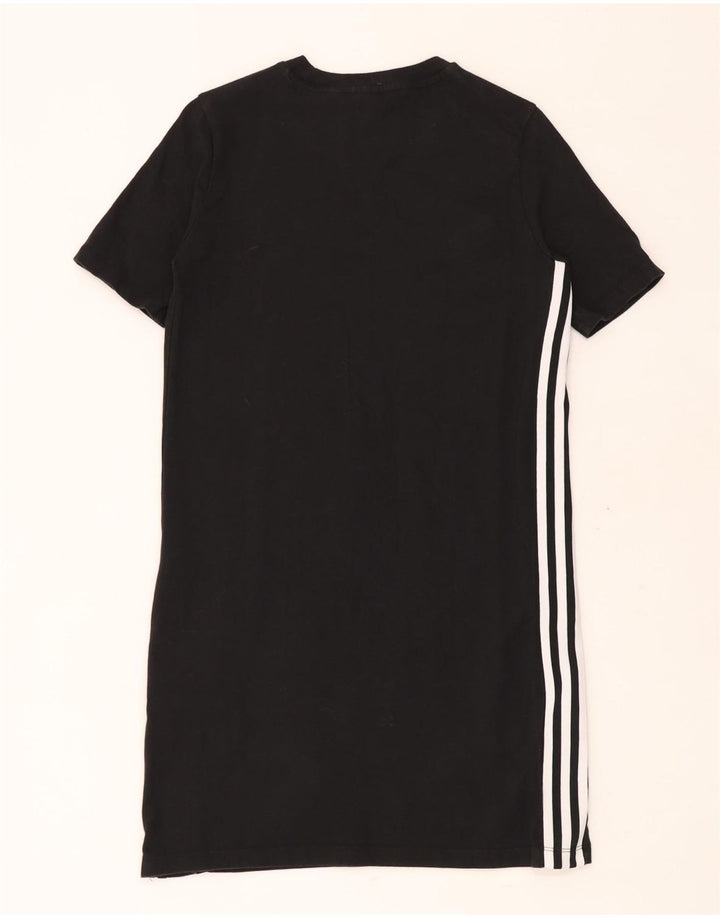 Rochie tricou ADIDAS pentru femei UK 6 XS bumbac negru