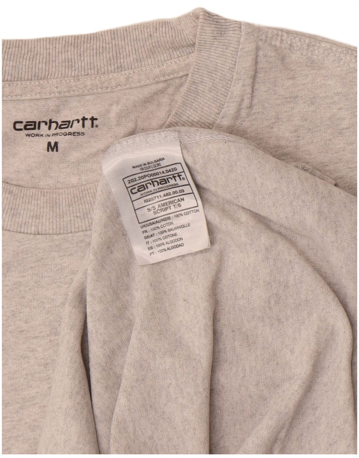 Tricou pentru bărbați Carhartt Top din bumbac gri mediu