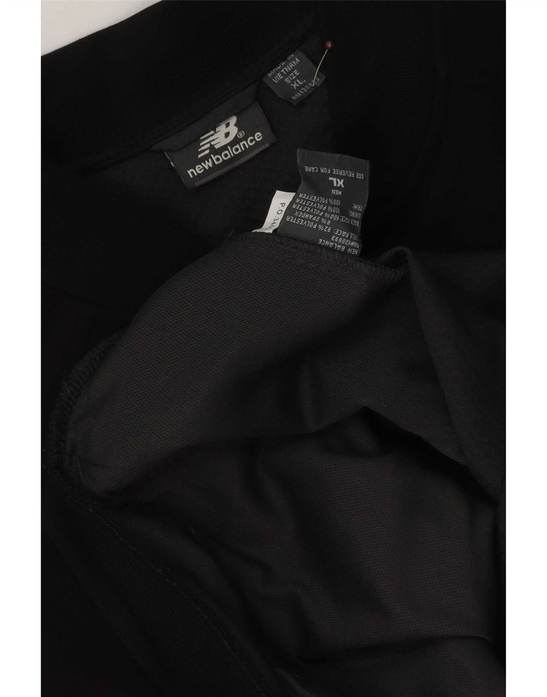 Jachetă de trening pentru bărbați New Balance, XL, poliester negru