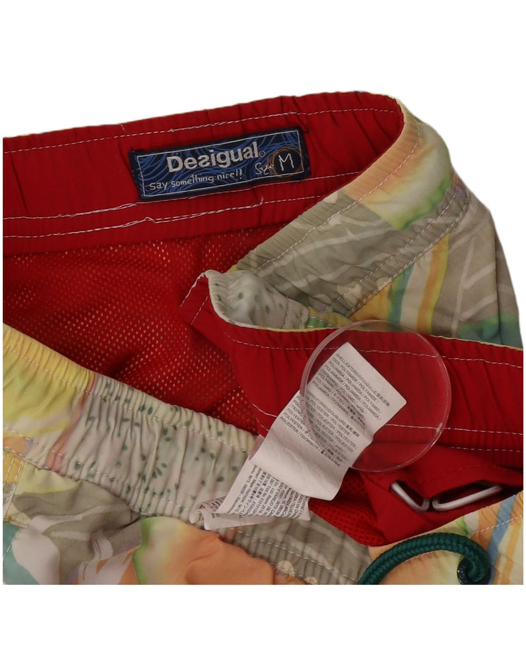 Pantaloni scurți de înot Desigual pentru bărbați, medii, multicolori, poliamidă
