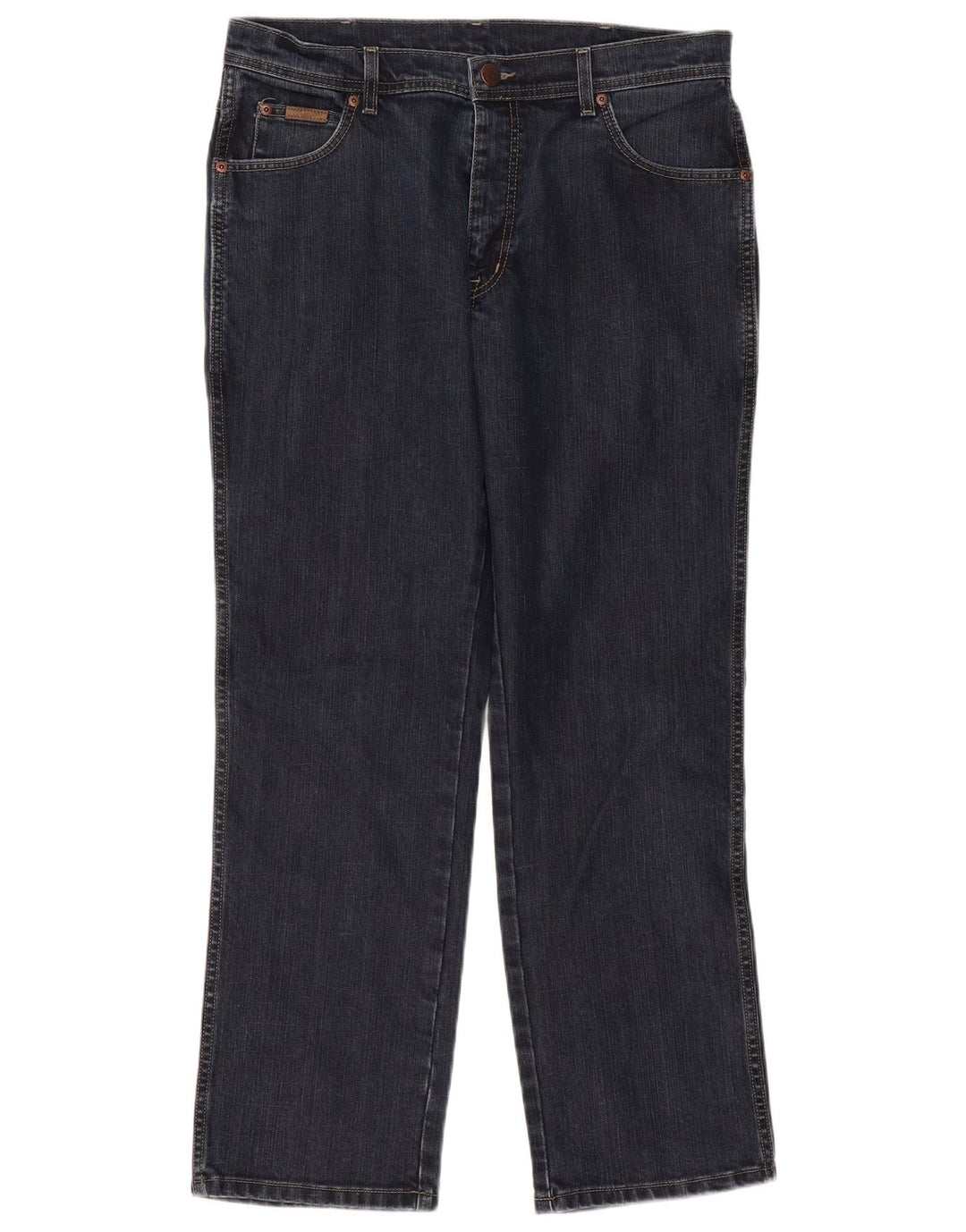 Blugi drepte stretch pentru bărbați Wrangler Texas W35 L30 bumbac bleumarin