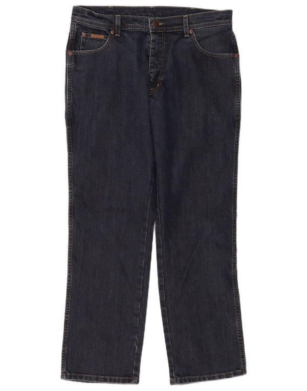 Blugi drepte stretch pentru bărbați Wrangler Texas W35 L30 bumbac bleumarin