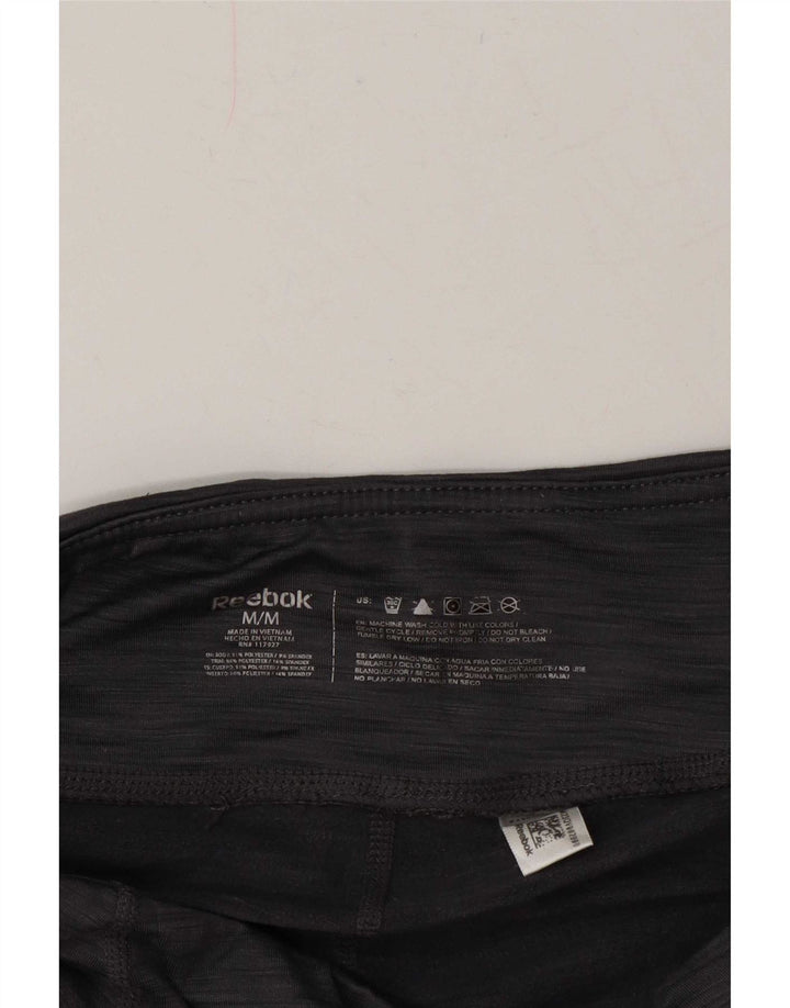 Leggings pentru femei Reebok UK 12 Medium Gri Flecked Poliester