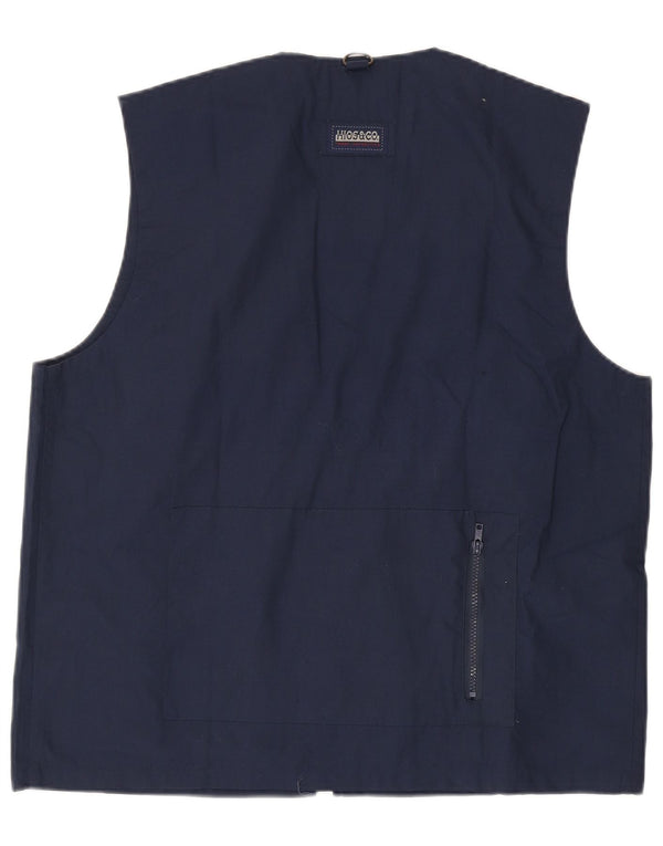 Gilet vintage pentru bărbați, UK 42 XL, poliester bleumarin