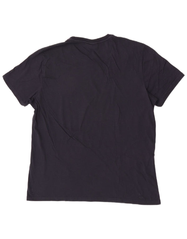 Tricou grafic pentru bărbați Napapijri Top 3XL Bumbac bleumarin