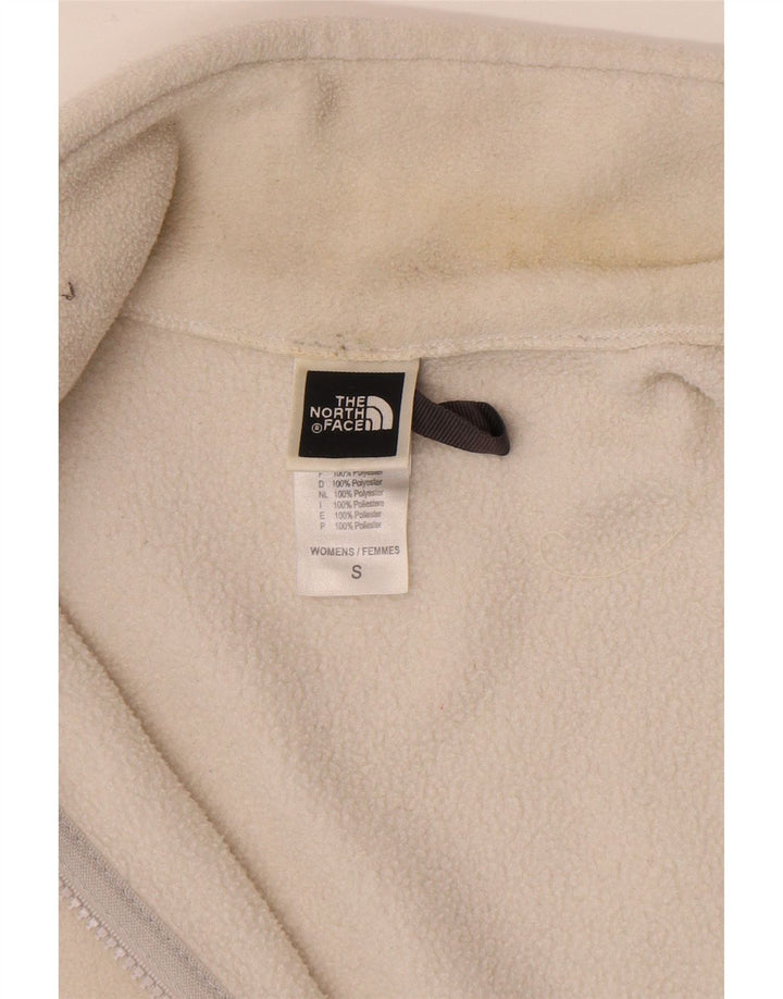 The North Face Womens Oversized Fleece Gilet UK 10 Small White Poliester