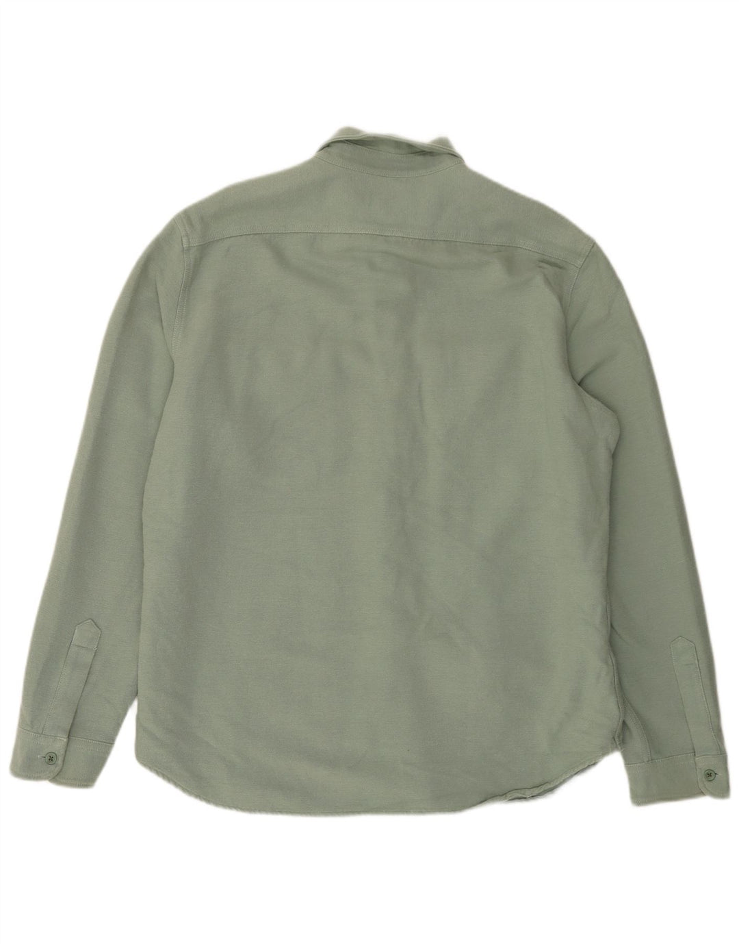 Cămașă clasică de flanel pentru bărbați J. CREW, bumbac verde XL