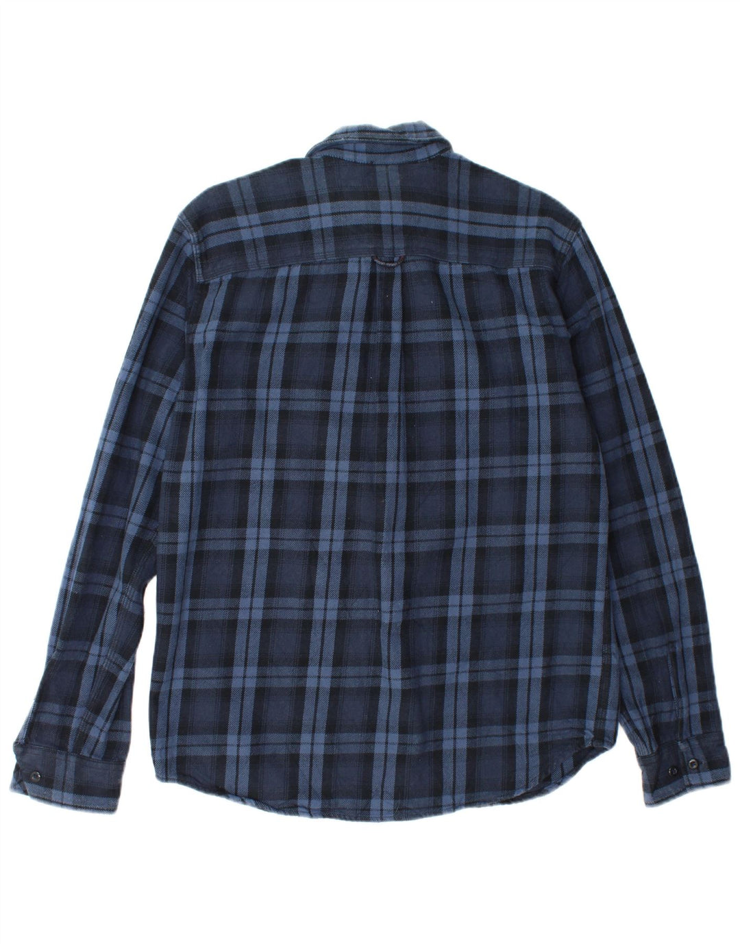 Cămașă de flanel Jack & Jones pentru bărbați, bumbac cu carouri albastre mari